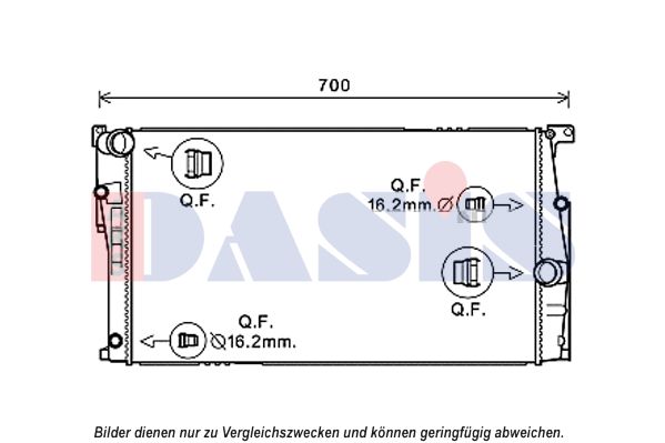 AKS DASIS Radiators, Motora dzesēšanas sistēma 050069N